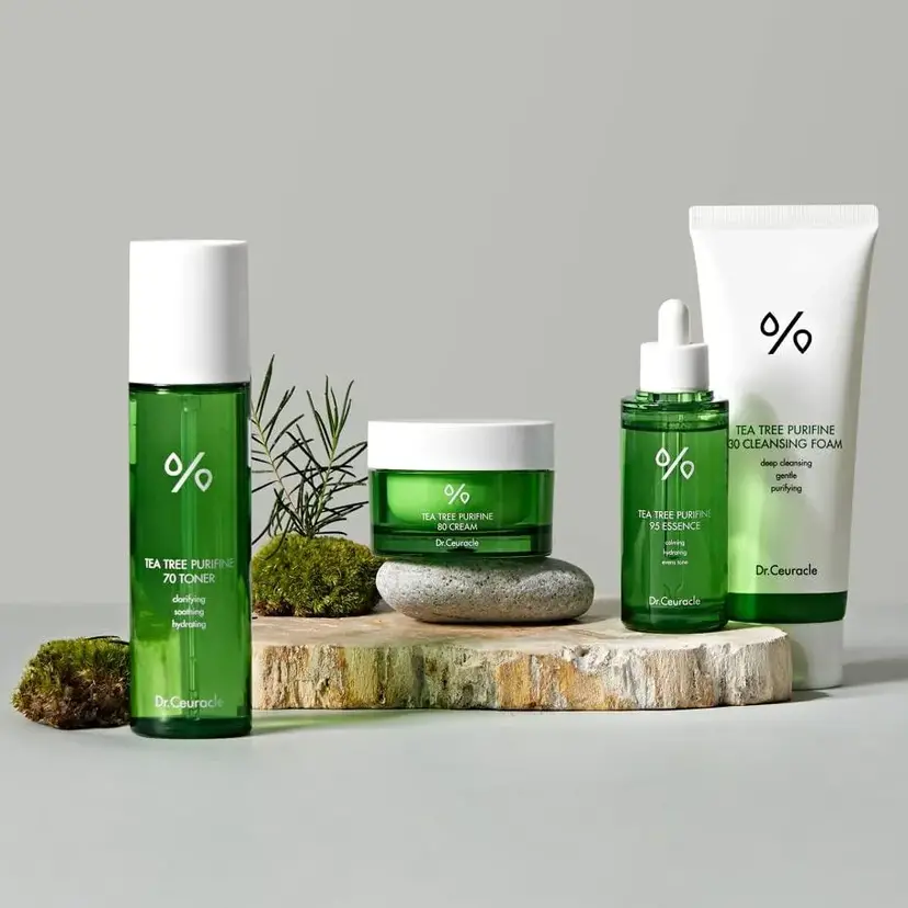 Гель-пінка для вмивання з екстрактом чайного дерева Dr.Ceuracle Tea Tree Purifine 30 Cleansing Foam, 10 мл — Фото 1
