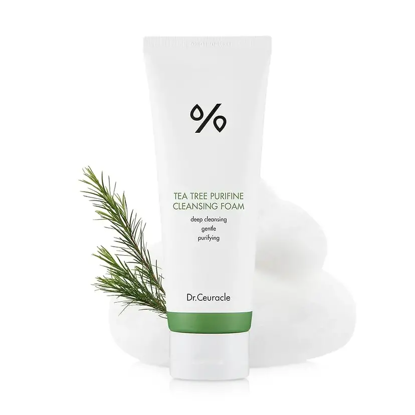 Гель-пінка для вмивання з екстрактом чайного дерева Dr.Ceuracle Tea Tree Purifine 30 Cleansing Foam, 10 мл — Фото 2