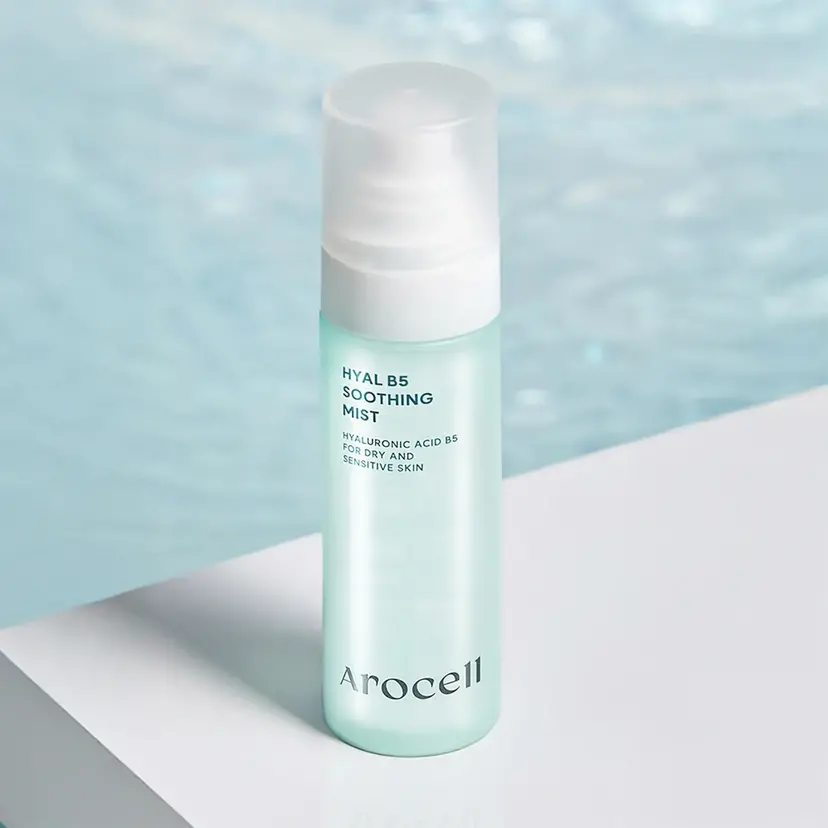 Заспокійливий міст з гіалуроновою кислотою та пантенолом Arocell Hyal B5 Soothing Mist, 100 мл — Фото 2