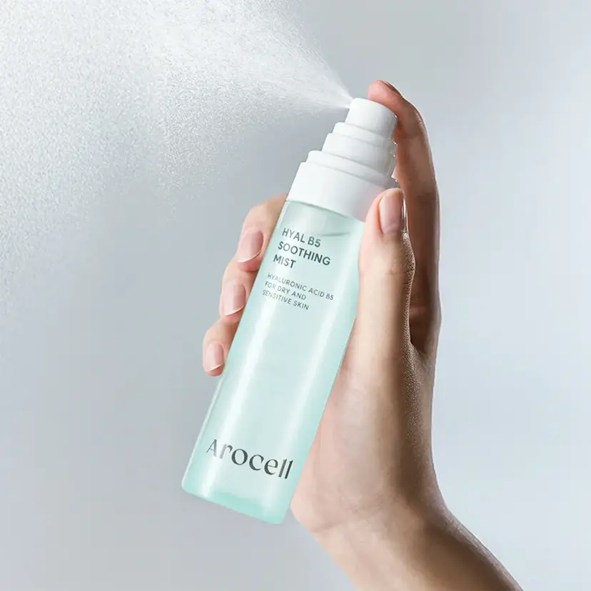 Заспокійливий міст з гіалуроновою кислотою та пантенолом Arocell Hyal B5 Soothing Mist, 100 мл — Фото 1