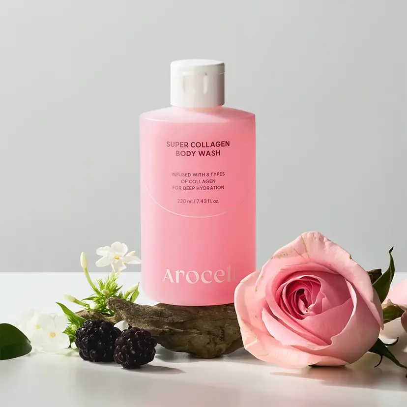 Зволожувальний гель для душу з колагеном Arocell Super Collagen Body Wash 220 мл — Фото 4
