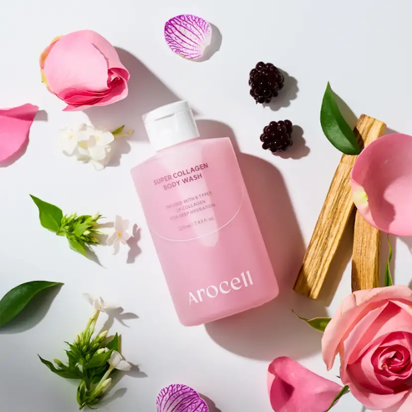 Зволожувальний гель для душу з колагеном Arocell Super Collagen Body Wash 220 мл — Фото 5