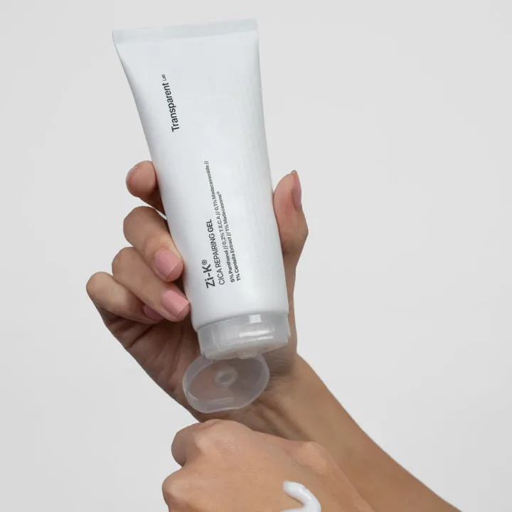 Відновлюючий гель для обличчя з екстрактом центели Transparent Lab Zi-K Cica Repairing Gel 30ml — Фото 1