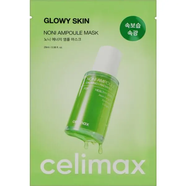Тканинна маска з екстрактом ноні для пружності та відновлення шкіри Celimax The Real Noni Energy Ampoule Mask 29мл