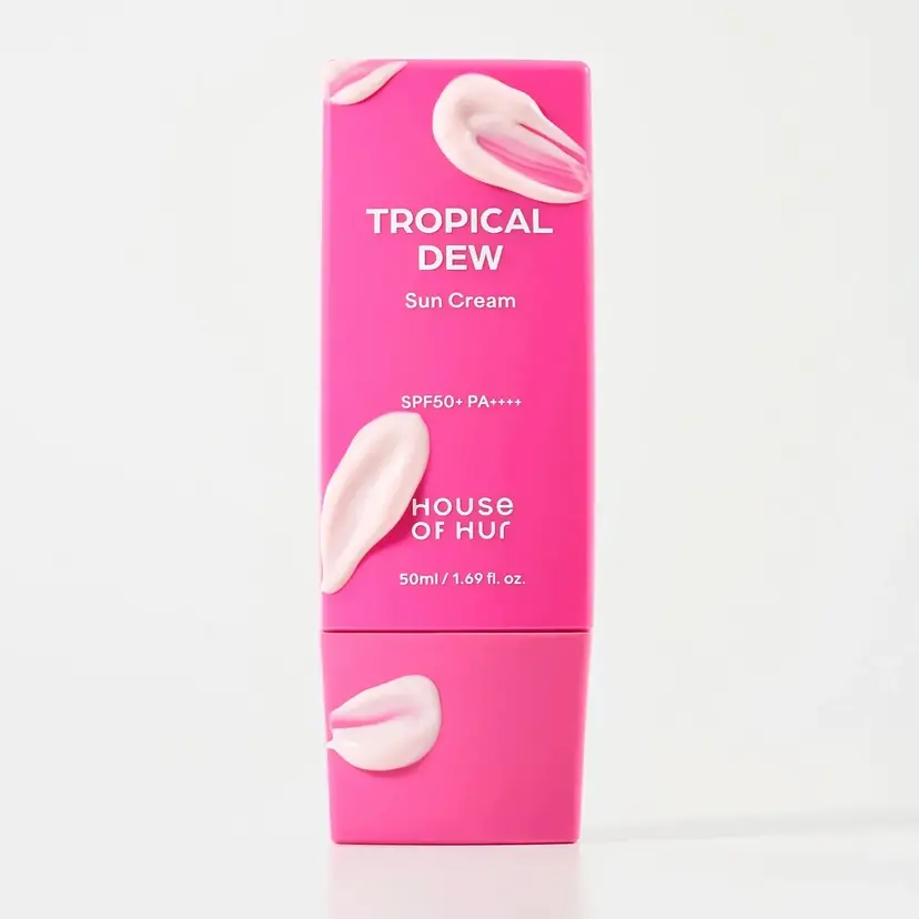 Набір зволожувальних сонцезахисних кремів для обличчя SPF50+ PA++++ House of Hur Tropical Dew Sun Cream, 2 в 1 — Фото 2