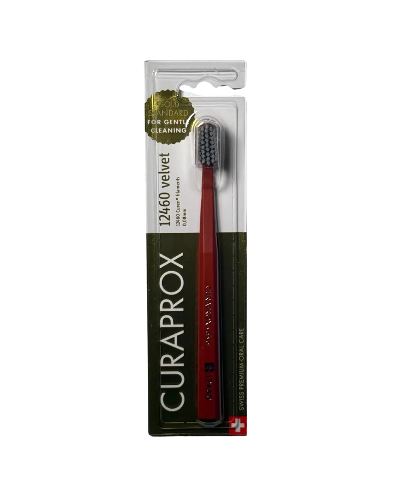 Зубна щітка Curaprox CS 12460 Velvet (Теракотова із сірою серединою) — Фото 2