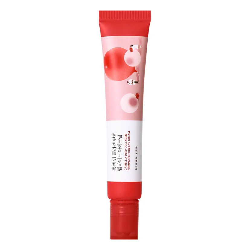 Крем для пружності шкіри навколо очей ROUND LAB Camellia Deep Collagen Firming Peptide Eye Cream, 30 ml