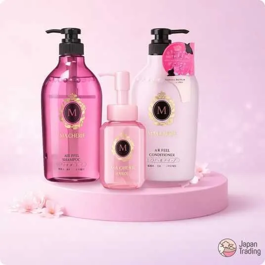 Безсиліконовий зволожуючий шампунь для об'єму волосся Shiseido Ma Cherie Air Feel Shampoo 450мл — Фото 3