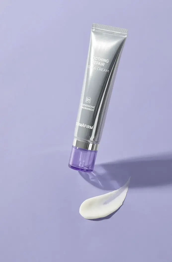Тонізуючий крем з глутатіоном та бакучіолом Dermafirm Soothing Repair Toning Cream R4 50g — Фото 2