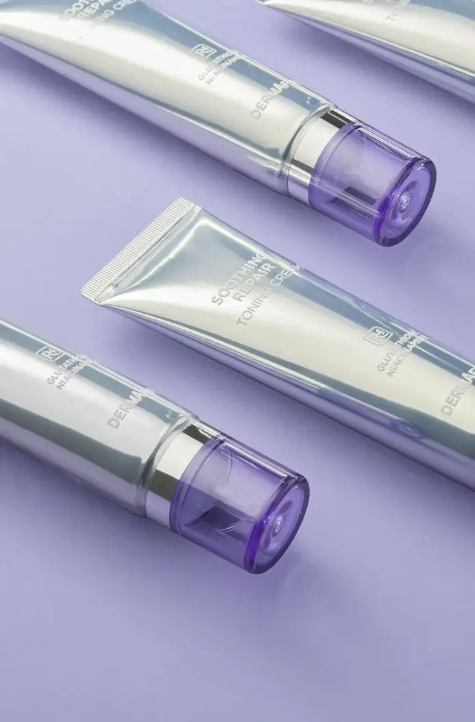 Тонізуючий крем з глутатіоном та бакучіолом Dermafirm Soothing Repair Toning Cream R4 50g — Фото 4